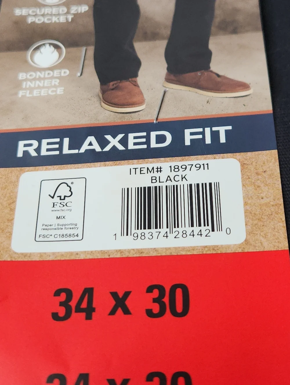 Weatherproof Men’s Black Cargo Pants